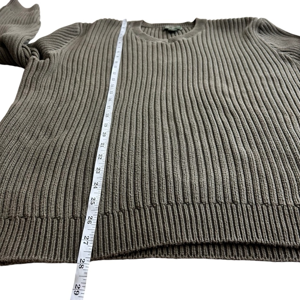 Eddie Bauer Men’s Ribbed Knit Heavy Cotton V-neck Sweater. Size XXL. - Picture 7 of 8